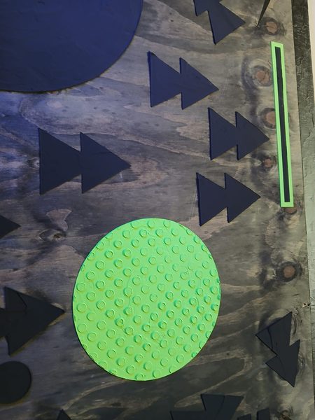 Analog geometric abstract artwork showing precise diagonal and straight lines
