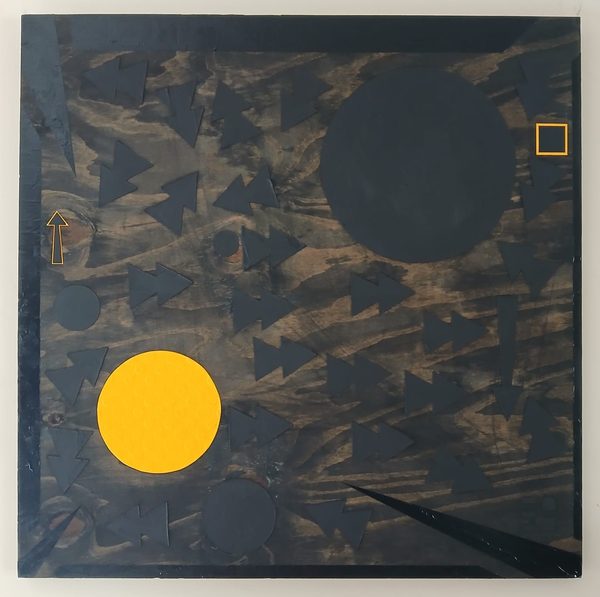 Look At The Stars • N°11 - Acrylic & Plaster on Timber